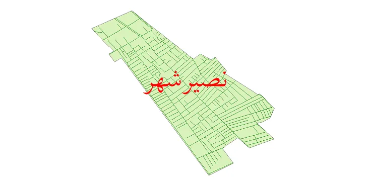 دانلود نقشه شیپ فایل شبکه معابر شهر نصیرشهر