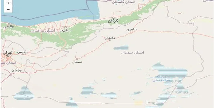 دانلود نقشه استان سمنان + pdf با کیفیت بالا