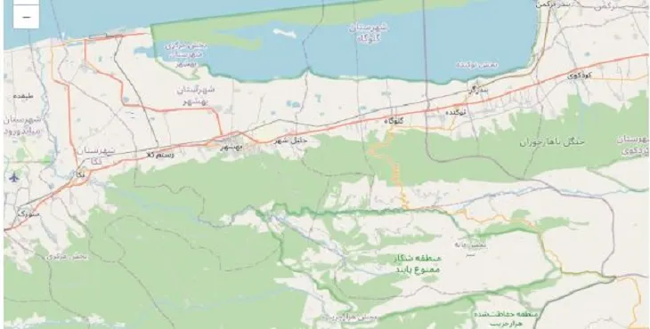 دانلود نقشه شهرستان بهشهر + pdf با کیفیت بالا