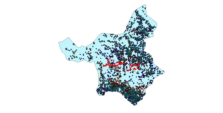 دانلود نقشه جمعیت نقاط شهری و روستایی شهرستان بیرجند از سال 1335 تا 1395