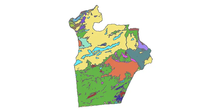 بروزترین نقشه شیپ فایل کاربری اراضی شهرستان شاهرود + PDF