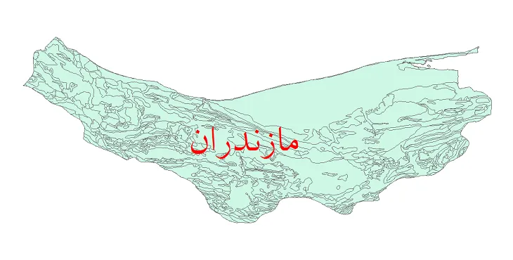 دانلود نقشه شیپ فایل (لایه GIS) زمین شناسی استان مازندران
