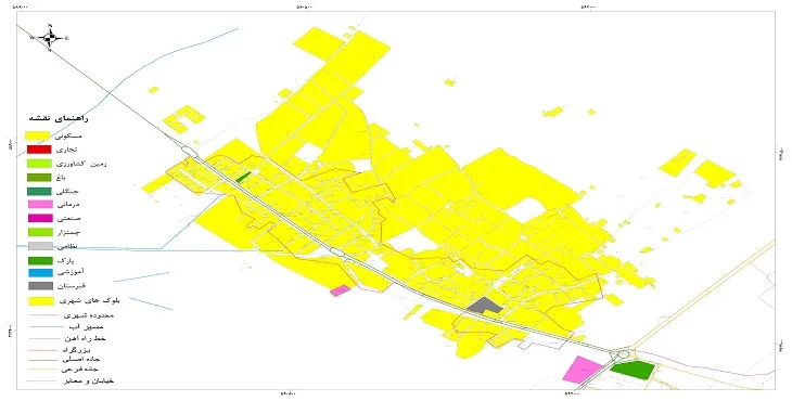 نقشه شیپ فایل (GIS) شهر خالدآباد سال 1404 + عکس با کیفیت