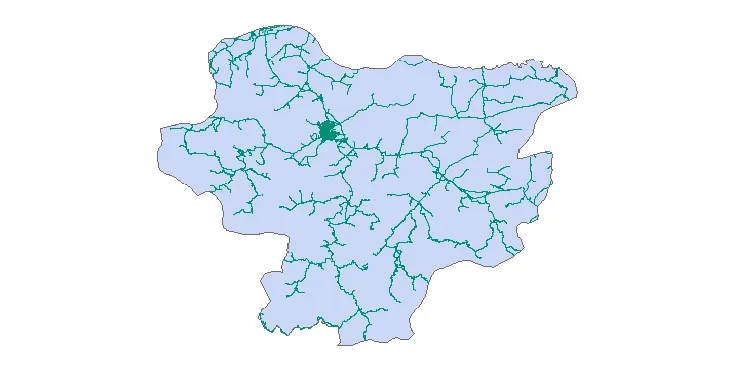 جدیدترین نقشه شیپ فایل راه های شهرستان سقز + PDF