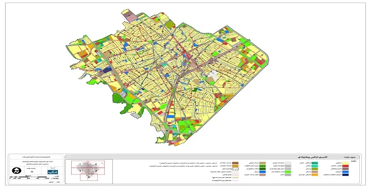 دانلود نقشه کاربری اراضی شهر ایذه | وضع موجود+پیشنهادی