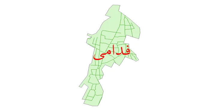 دانلود نقشه شیپ فایل شبکه معابر شهر فدامی