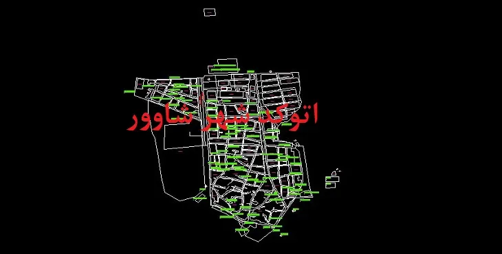 دانلود نقشه اتوکد شهر شاوور