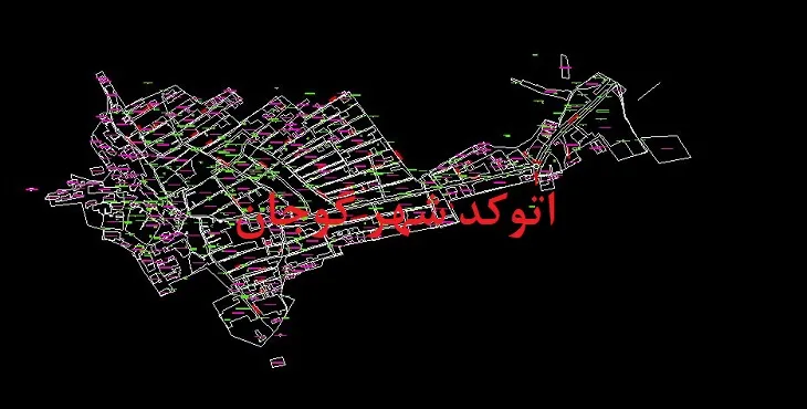 دانلود نقشه اتوکد شهر گوجان