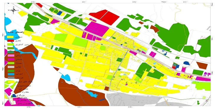 نقشه شیپ فایل (GIS) شهر گرمدره 1404 + عکس با کیفیت