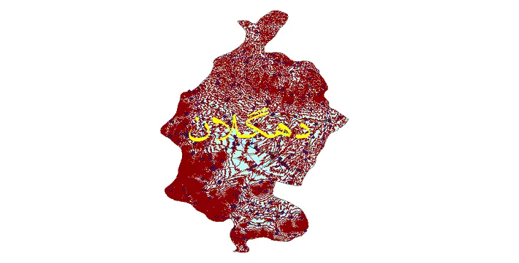 دانلود نقشه های شیپ فایل شهرستان دهگلان + کاملترین لایه GIS