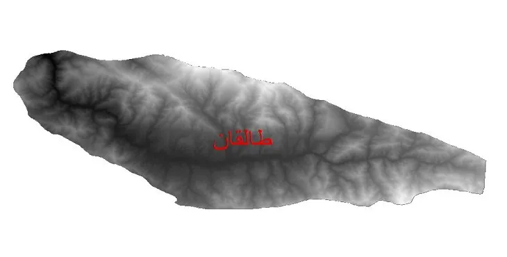دانلود نقشه دم (DEM) شهرستان طالقان | دقت 30 متر