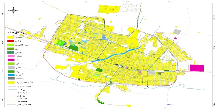 نقشه شیپ فایل (GIS) شهر شیروان 1404 + عکس با کیفیت