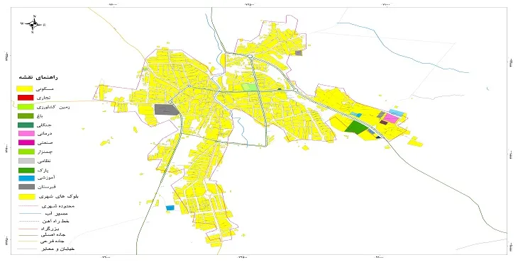 نقشه شیپ فایل (GIS) شهر سیه چشمه 1404 + عکس با کیفیت