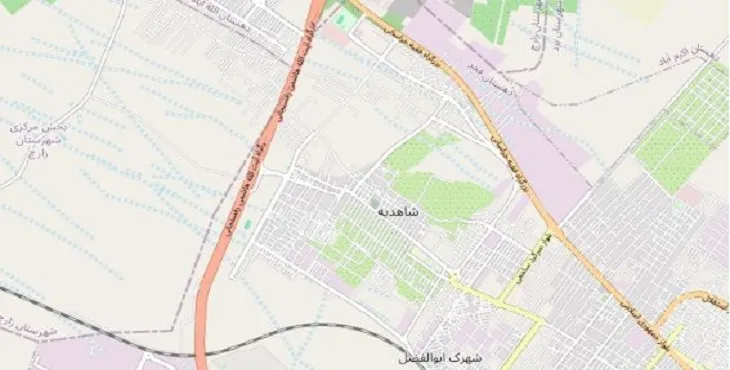 دانلود نقشه شهر شاهدیه + pdf با کیفیت بالا