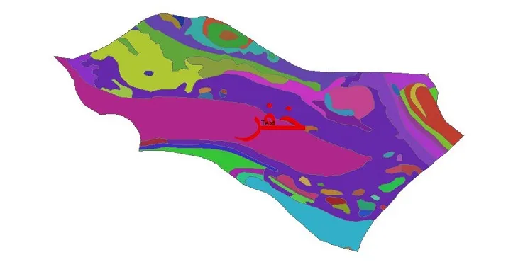 نقشه شیپ فایل (GIS) زمین‌ شناسی شهرستان خفر