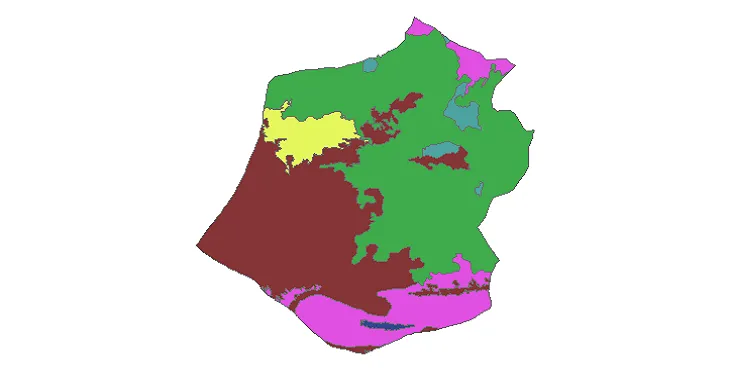 بروزترین نقشه شیپ فایل کاربری اراضی شهرستان نظرآباد + PDF