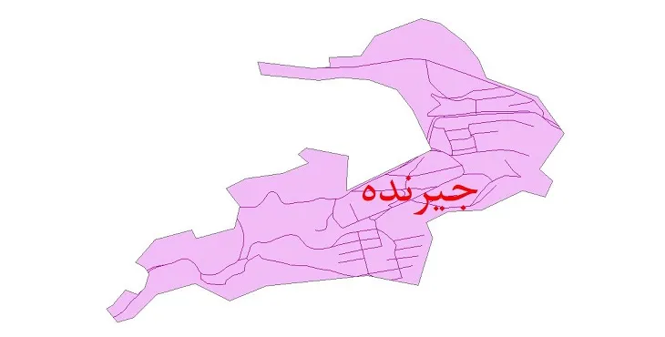 دانلود نقشه شیپ فایل شبکه معابر شهر جیرنده