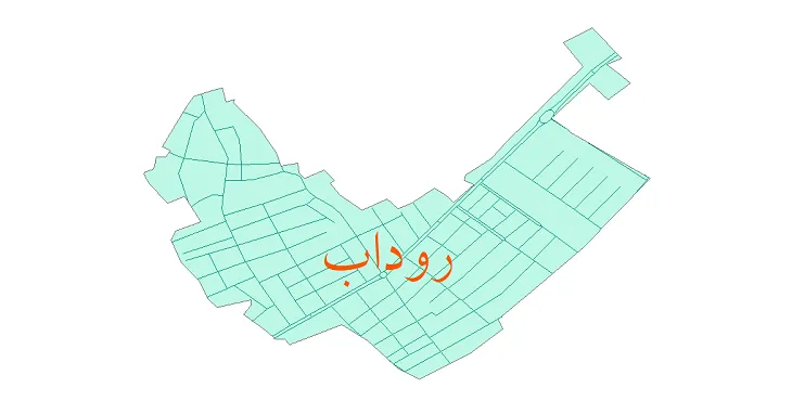 دانلود نقشه شیپ فایل شبکه معابر شهر روداب