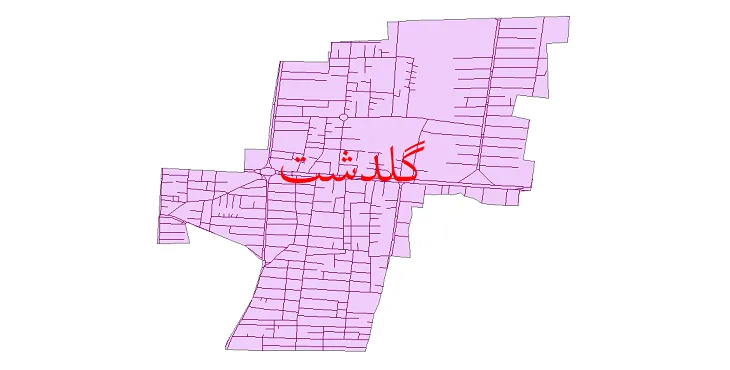 دانلود نقشه شیپ فایل شبکه معابر شهر گلدشت