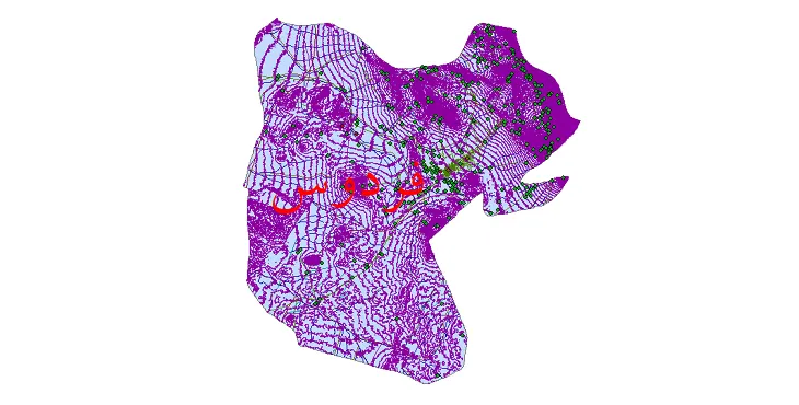 دانلود نقشه های شیپ فایل شهرستان فردوس + کاملترین لایه GIS