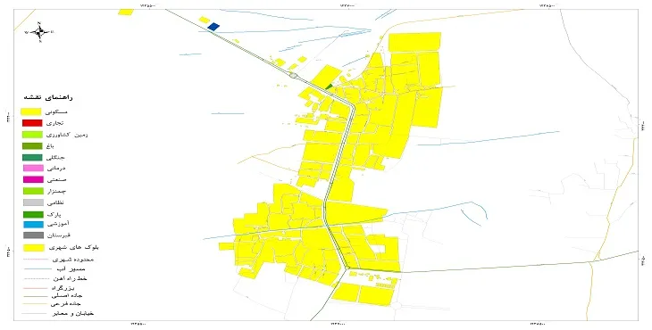 نقشه شیپ فایل (GIS) نظام شهر 1404 + عکس با کیفیت