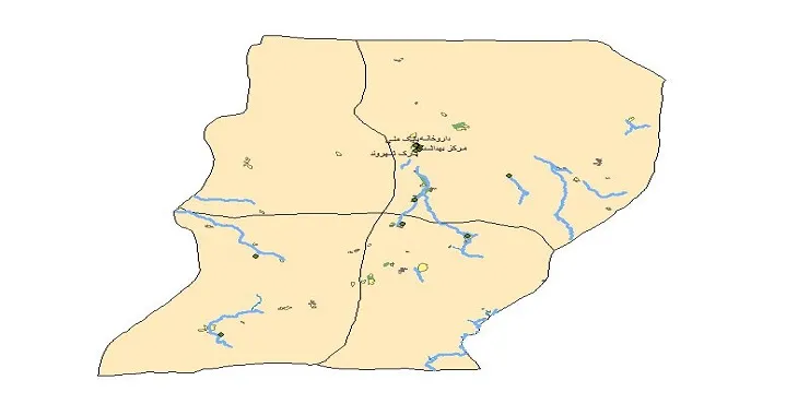 دانلود نقشه های شیپ فایل شهرستان لاشار + کاملترین لایه GIS