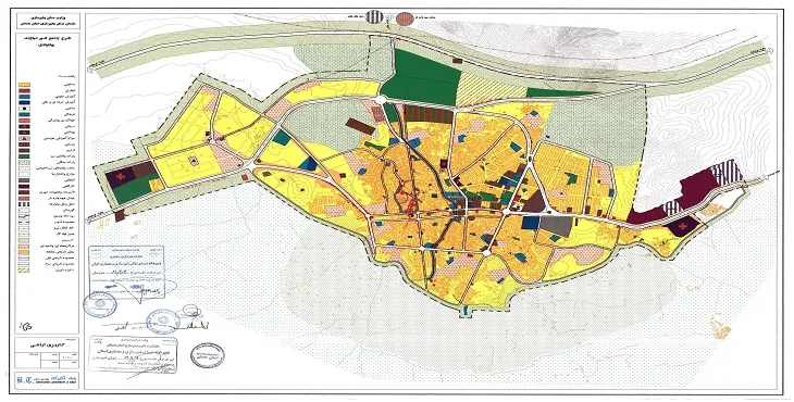 دانلود نقشه کاربری اراضی شهر نهاوند | وضع موجود+پیشنهادی