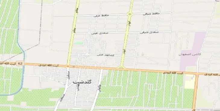 دانلود نقشه شهر گلدشت + pdf با کیفیت بالا