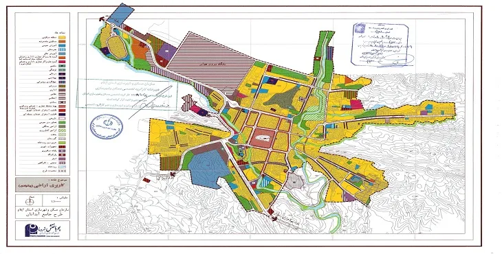 دانلود نقشه کاربری اراضی شهر آبدانان | وضع موجود+پیشنهادی