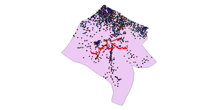 دانلود نقشه شیپ فایل جمعیت نقاط شهری و روستایی شهرستان تنکابن از سال 1335 تا 1395
