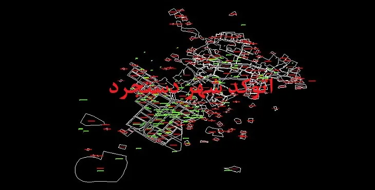 دانلود نقشه اتوکد شهر دستجرد