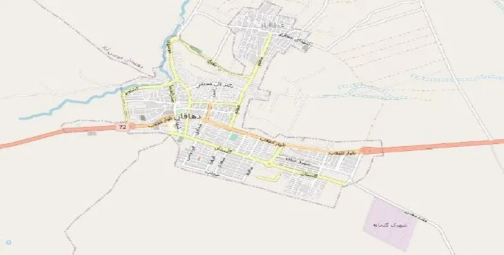دانلود نقشه شهر دهاقان + pdf با کیفیت بالا