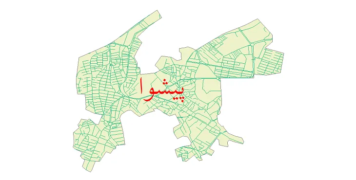 دانلود نقشه شیپ فایل شبکه معابر شهر پیشوا