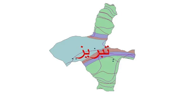 نقشه شیپ فایل اقلیمشناسی شهرستان تبریز + 7 لایه اقلیمی