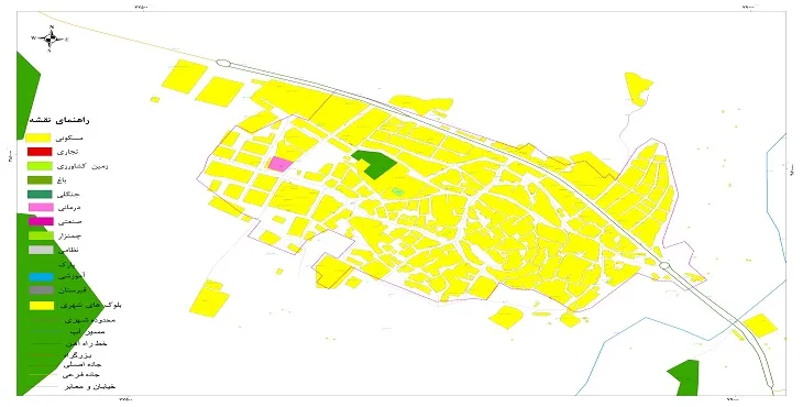 نقشه شیپ فایل (GIS) شهر گهواره 1404 + عکس با کیفیت
