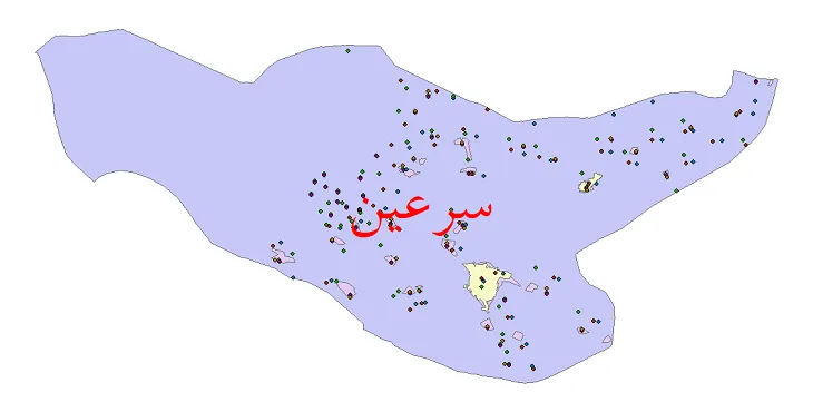 دانلود نقشه جمعیت نقاط شهری و روستایی شهرستان سرعین از سال 1335 تا 1395