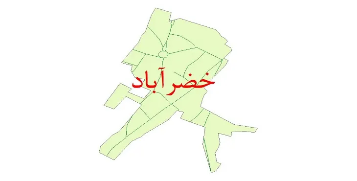 دانلود نقشه شیپ فایل شبکه معابر شهر خضرآباد