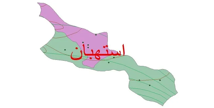 نقشه شیپ فایل اقلیمشناسی شهرستان استهبان + 7 لایه اقلیمی