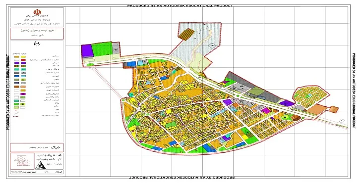 دانلود نقشه کاربری اراضی شهر سده | وضع موجود+پیشنهادی