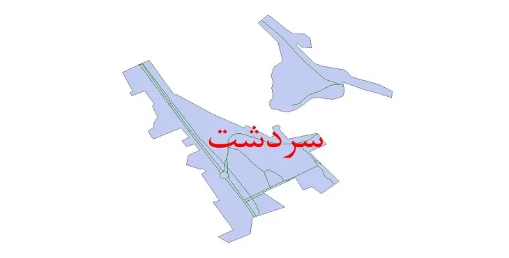 دانلود نقشه شیپ فایل شبکه معابر شهر سردشت بشاگرد