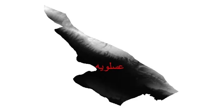 دانلود نقشه دم (DEM) شهرستان عسلویه | دقت 30 متر