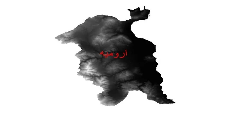 دانلود نقشه دم (DEM) شهرستان ارومیه | دقت 30 متر