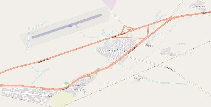 دانلود نقشه شهر تودشک + pdf با کیفیت بالا