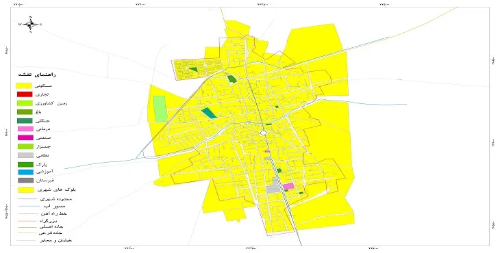 نقشه شیپ فایل (GIS) شهر گمیشان 1404 + عکس با کیفیت