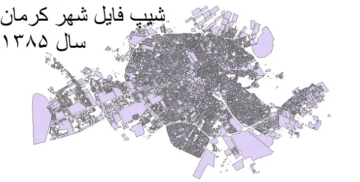 دانلود شیپ فایل بلوک آماری شهر کرمان