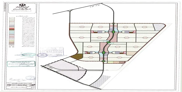 دانلود نقشه کاربری اراضی شهر جدید شیرین شهر