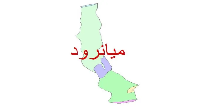 نقشه شیپ فایل (GIS) زمین‌ شناسی شهرستان میاندورود