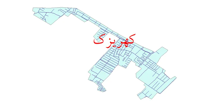 دانلود نقشه شیپ فایل شبکه معابر شهر کهریزک