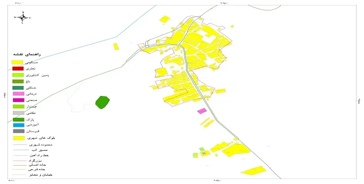نقشه شیپ فایل (GIS) شهر چورزق 1404 + عکس با کیفیت
