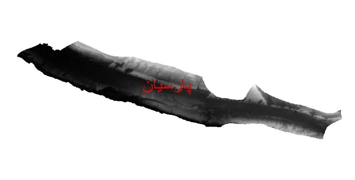 دانلود نقشه دم (DEM) شهرستان پارسیان | دقت 30 متر